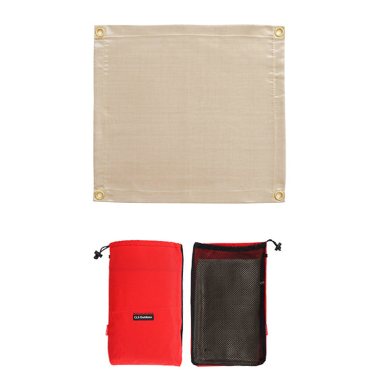 CLS Size S 46x44cm Outdoor BBQ Fireproof Cloth Fiberglass Heat Insulation Pad Camping Picnic Barbecue Flame Retardant Mat CLS Size S 46x44cm Outdoor BBQ Fireproof Cloth Fiberglass Heat Insulation Pad Camping Picnic Barbecue Flame Retardant Mat